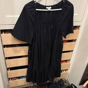 a.n.a Black Midi Dress